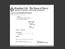 Tablet Screenshot of ex.abundantlifehouse.com